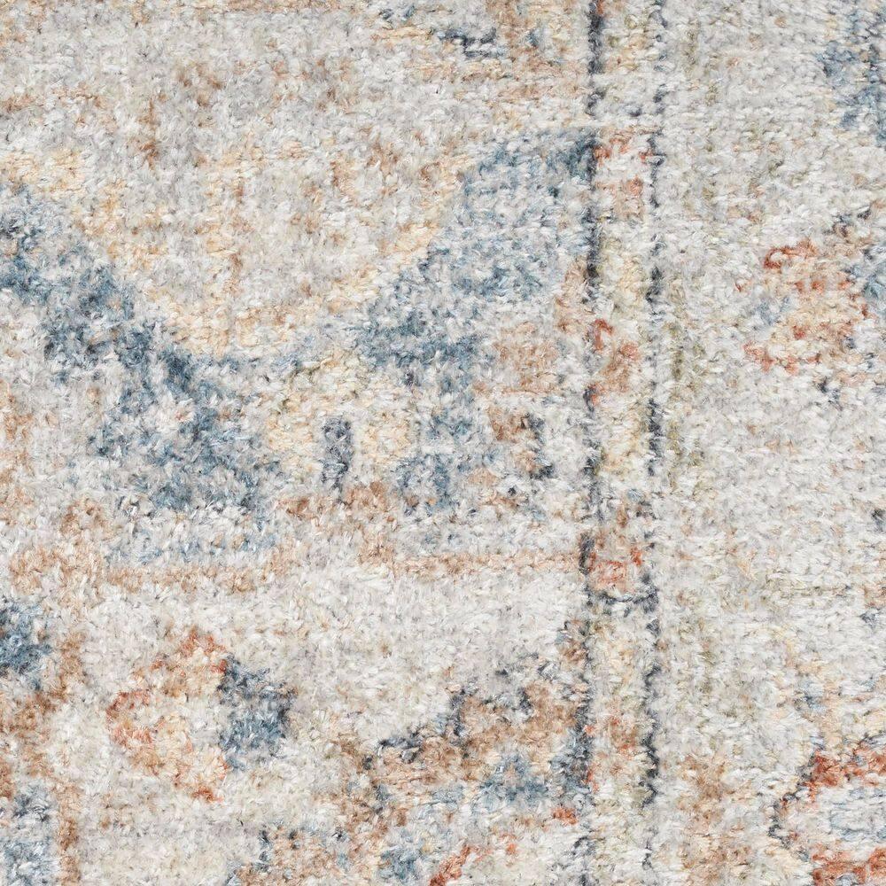 Nourison Astra Machine Washable Vintage Medallion Indoor Rug Denim Multi 6'7" x 9'