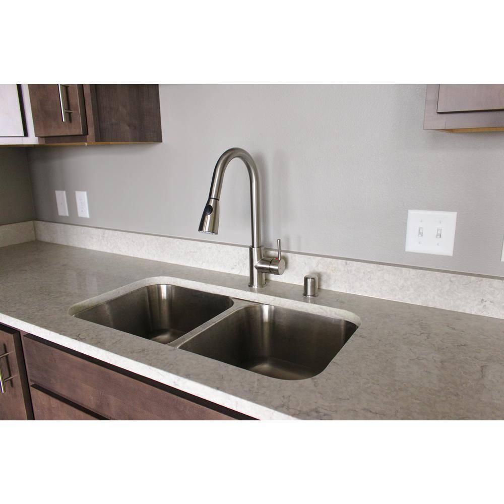 Dishwasher Air Gap Kit with Solid Brass Skirted Cover, Satin Nickel – Design House, 522953