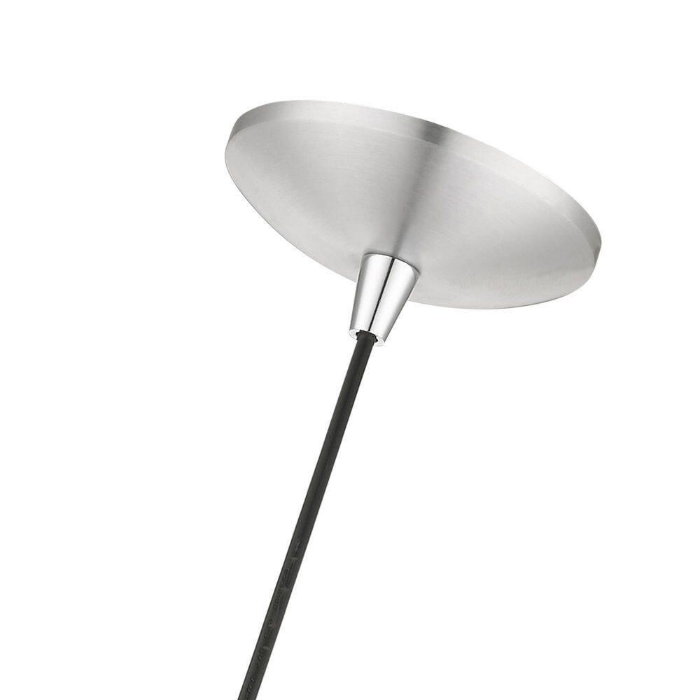 Livex Lighting Dulce 1 - Light Pendant in  Brushed Aluminum/Polished Chrome