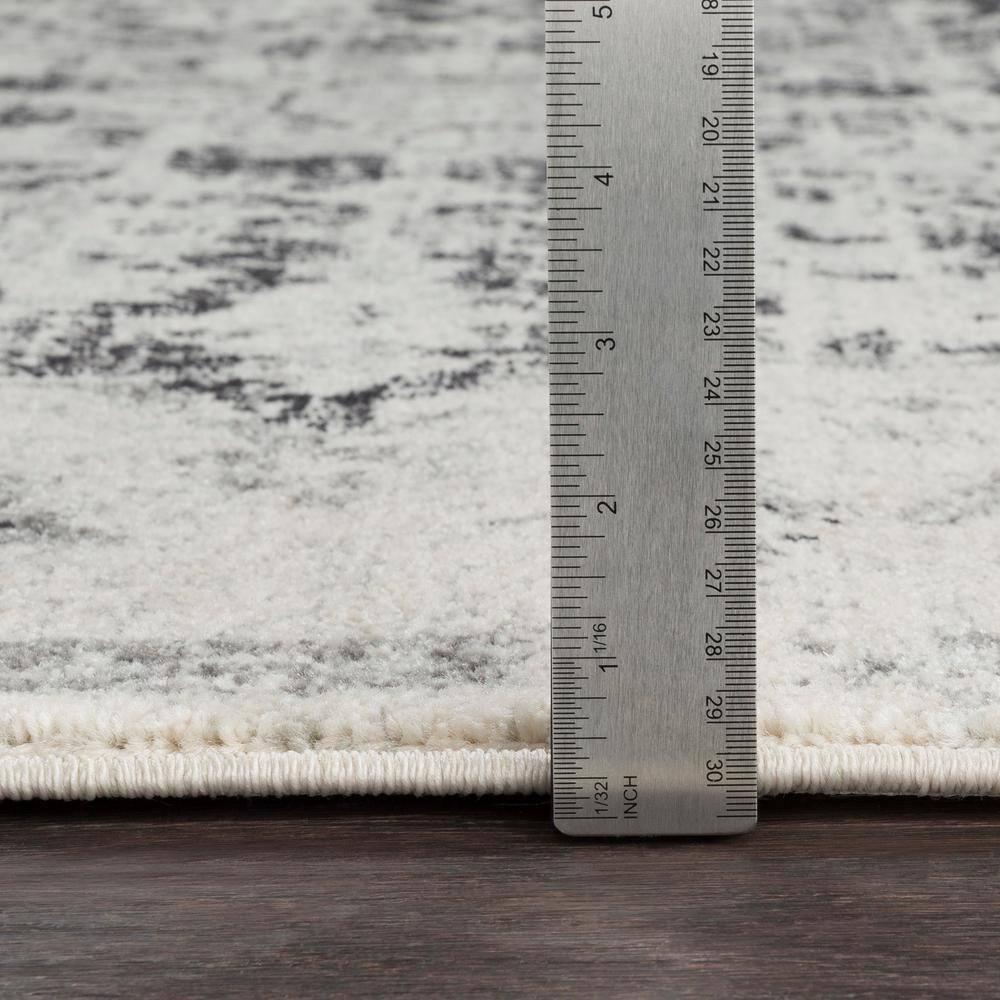 Livabliss Harput Vintage Medallion Area Rug,7'10" x 10'2",Charcoal