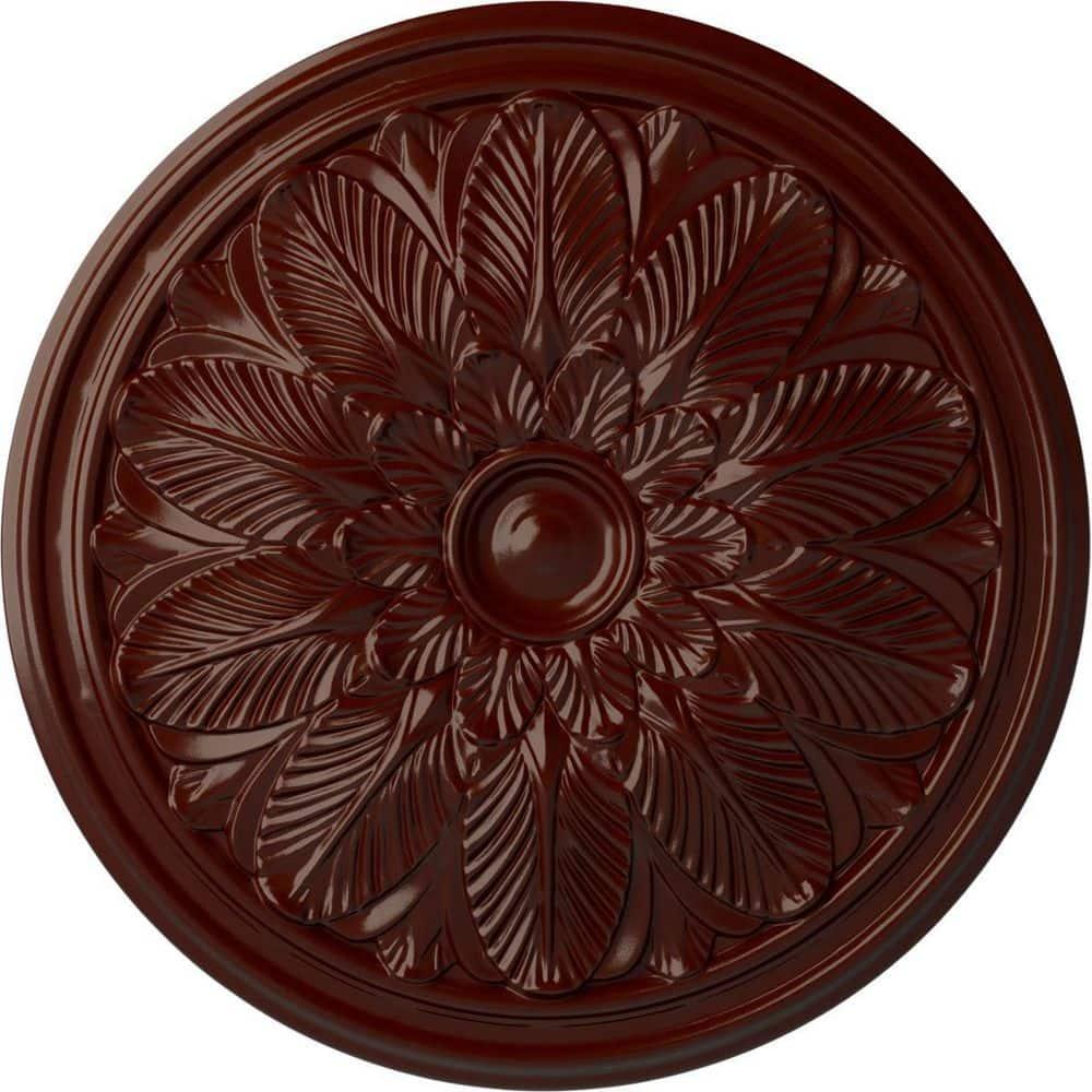 Ekena Millwork Endurathane Robin Ceiling Medallion, 22 1/4"OD x 4 3/4"ID x 1 1/4"P (Fits Canopies up to 6 1/4"), Hand-Painted Pharaohs Gold Finish CM22BOBMF