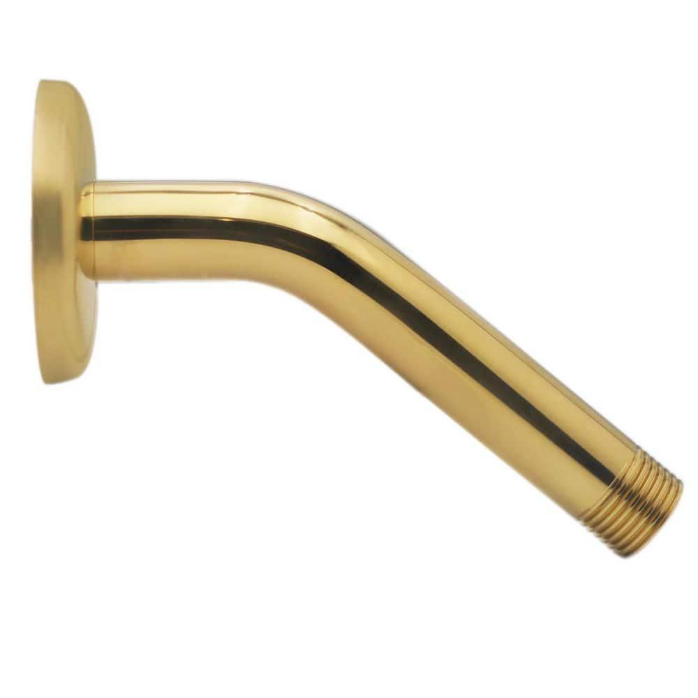 1/2" IPS x 6" Wall Mount Shower Arm with Sure Grip Flange