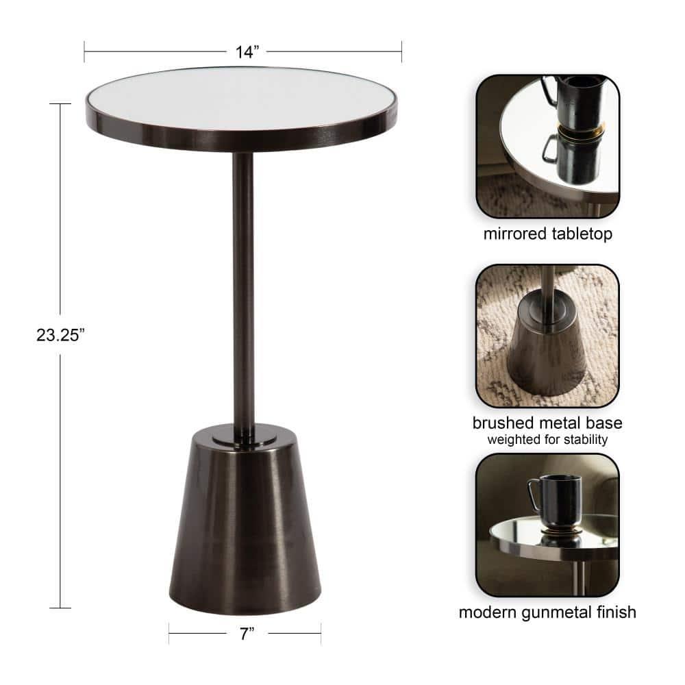 Kate and Laurel Tira Round Side Table