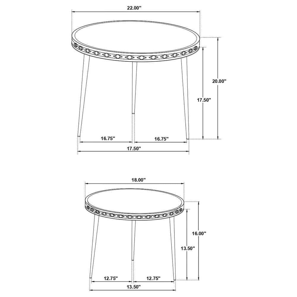 Ollie 2-Piece Nesting Table