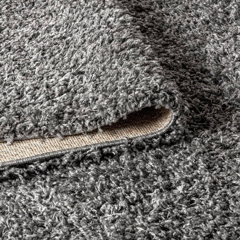 3'x5' Mercer Shag Plush Tassel Area Rug, Charcoal - JONATHAN Y