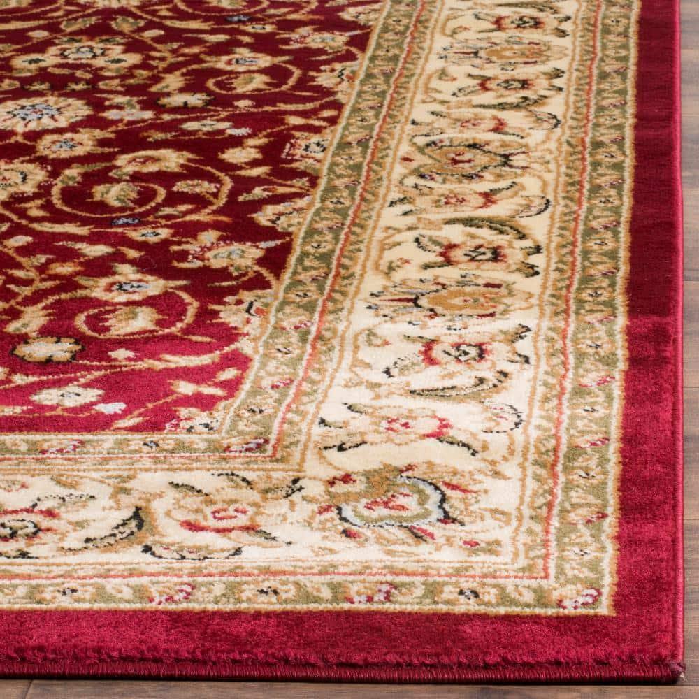 Lyndhurst LNH312 Power Loomed Area Rug - Red/Ivory - 4'x6' - Safavieh.