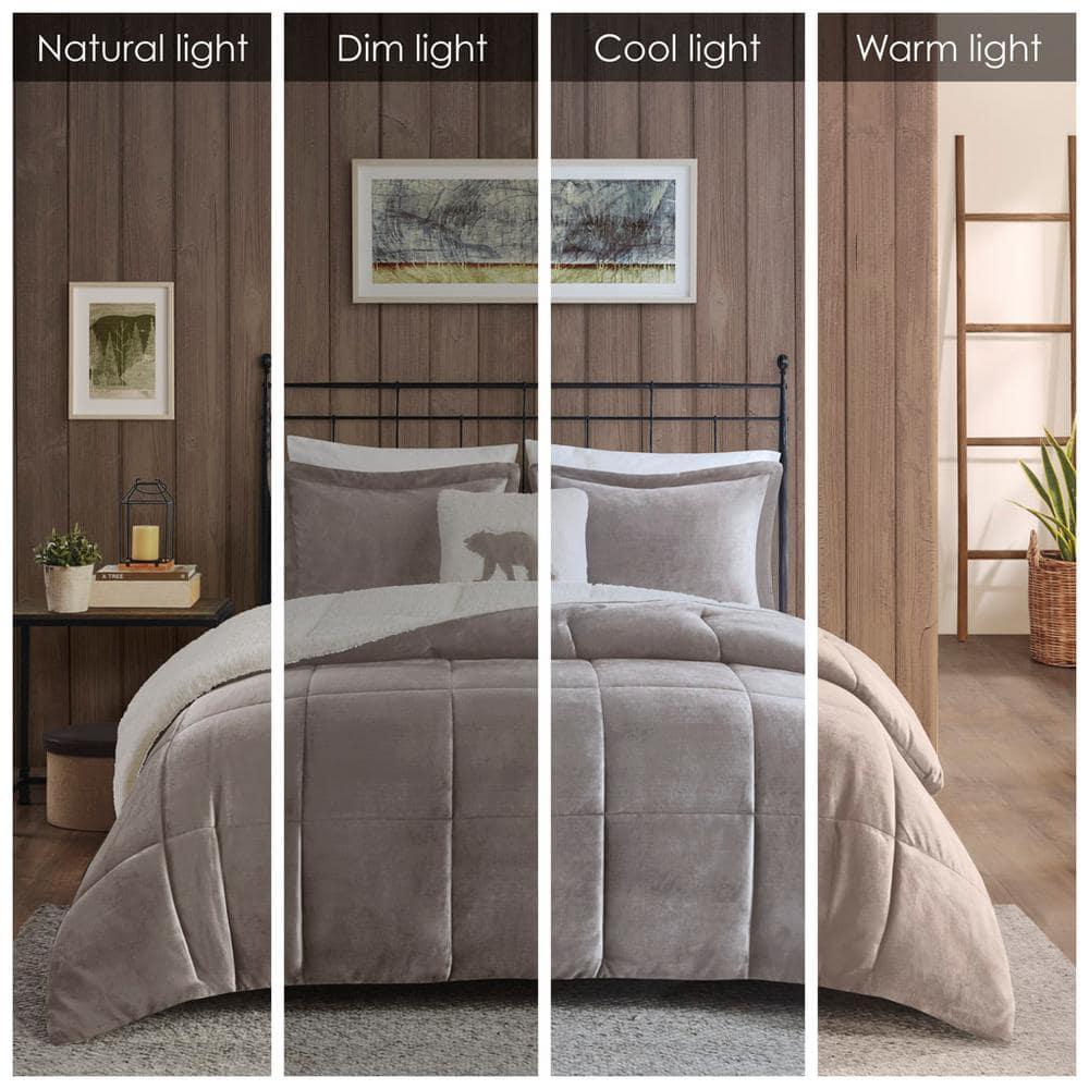 Woolrich Alton Plush to Sherpa Down Alternative Comforter Set
