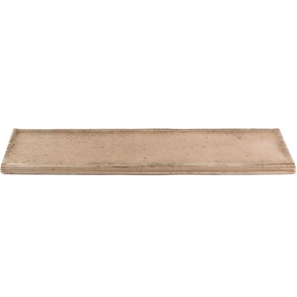 Taupe Ceramic Bullnose Trim for Wall and Kitchen Accent