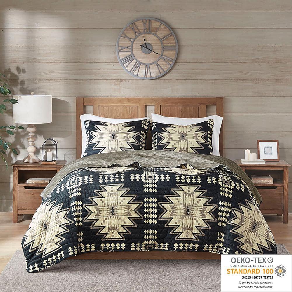 Woolrich Woolrich Sierra Oversized Print Plush Quilt Set