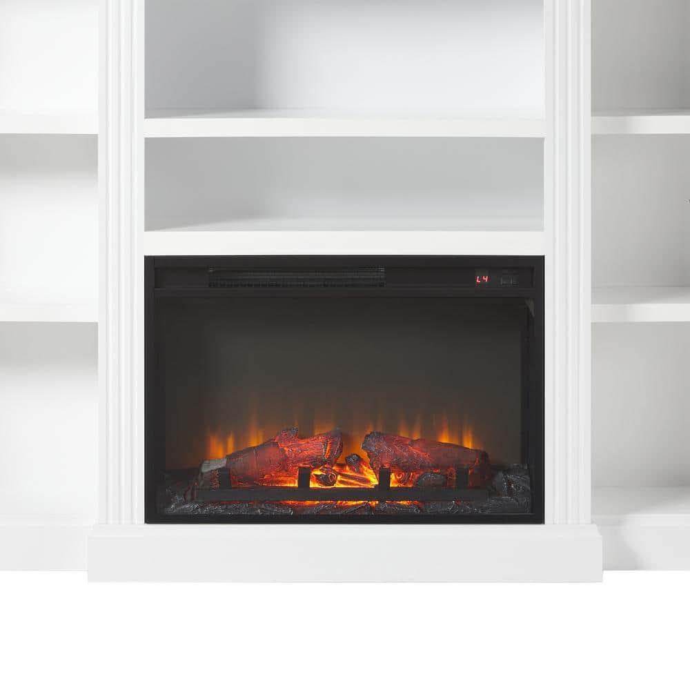 Red Barrel Studio® Traditional 70” Mantel Fireplace with Open Shelving