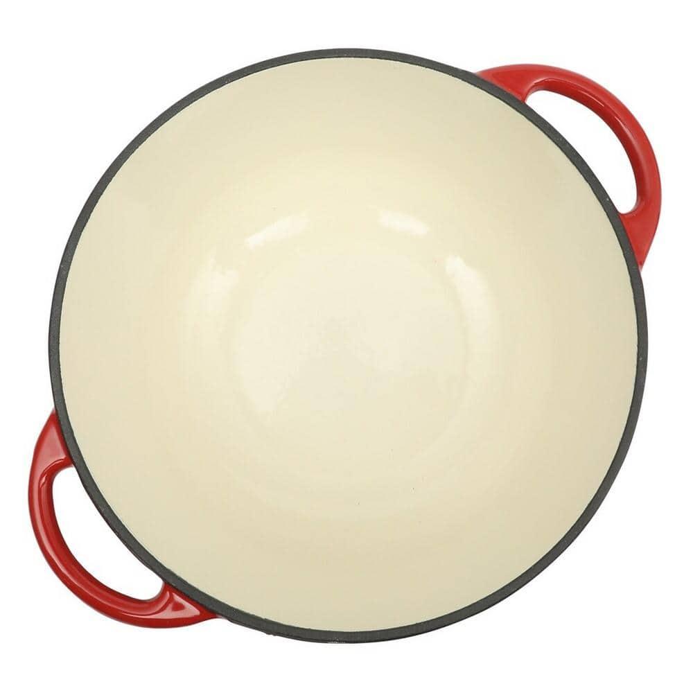 Gibson Home Gibson Home Addlestone 2.65 Quart Enamel Cast Iron Dutch Oven - Red