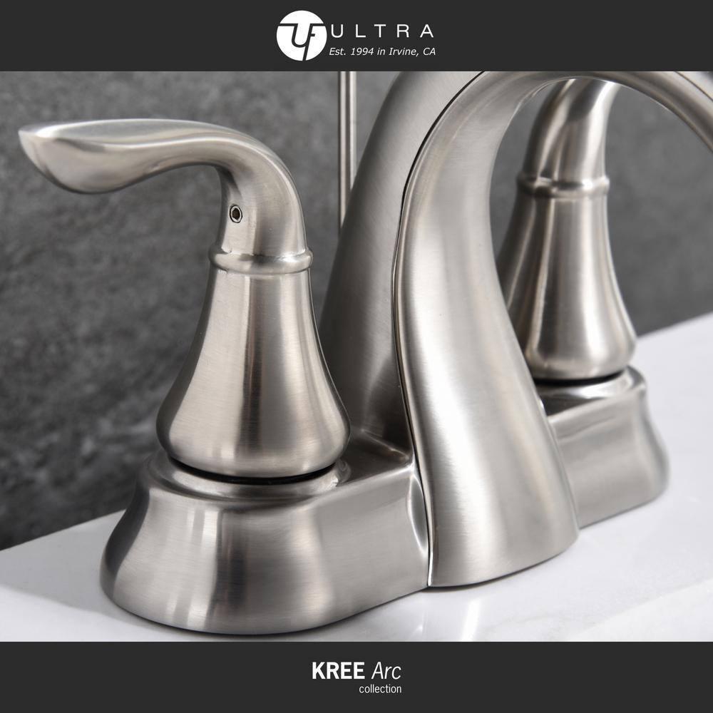 Kree Arc Collection Centerset Bathroom Faucet with Drain Assembly