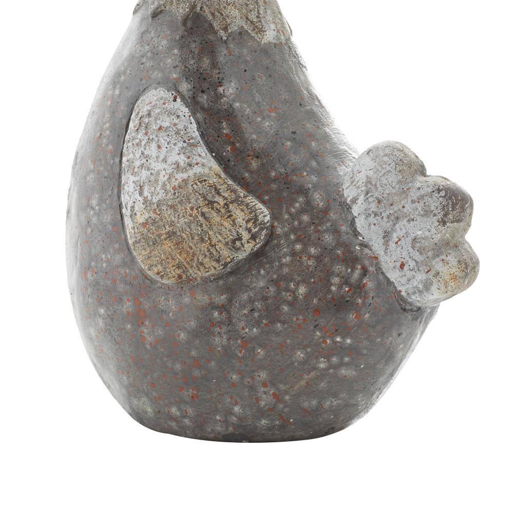 DecMode 13" Indoor Outdoor Rooster Garden Sculpture