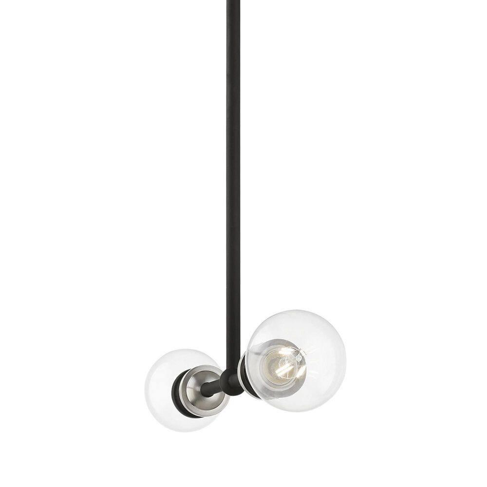Livex Lighting Lansdale 2 - Light Chandelier in  Black/Brushed Nickel