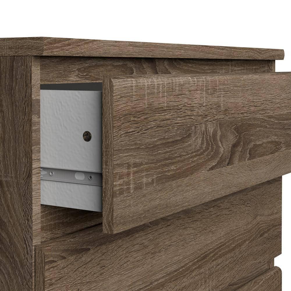 Wood Scottsdale 5 Drawer Chest in Truffle Gray-Tvilum