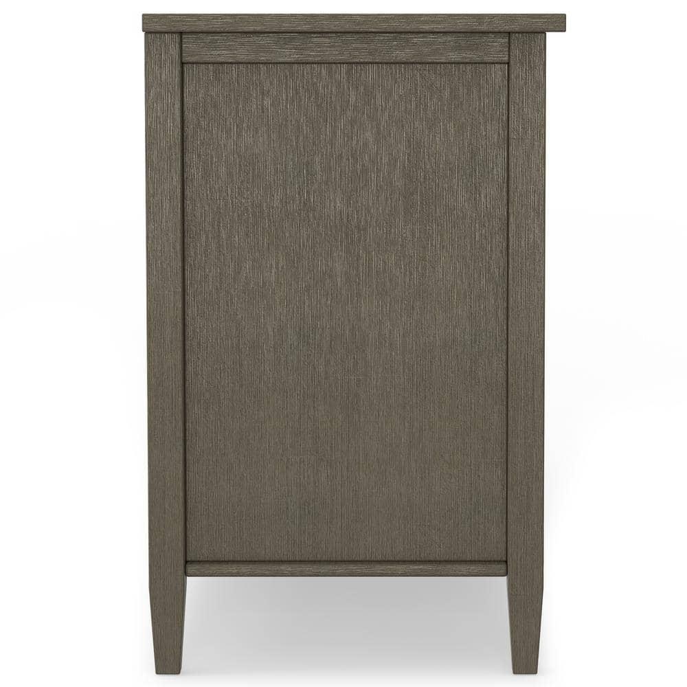 Simpli Home Warm Shaker 47"W Solid Wood TV Stand for TVs up to 55" with 2 Storage Cabinets and 2 Drawers