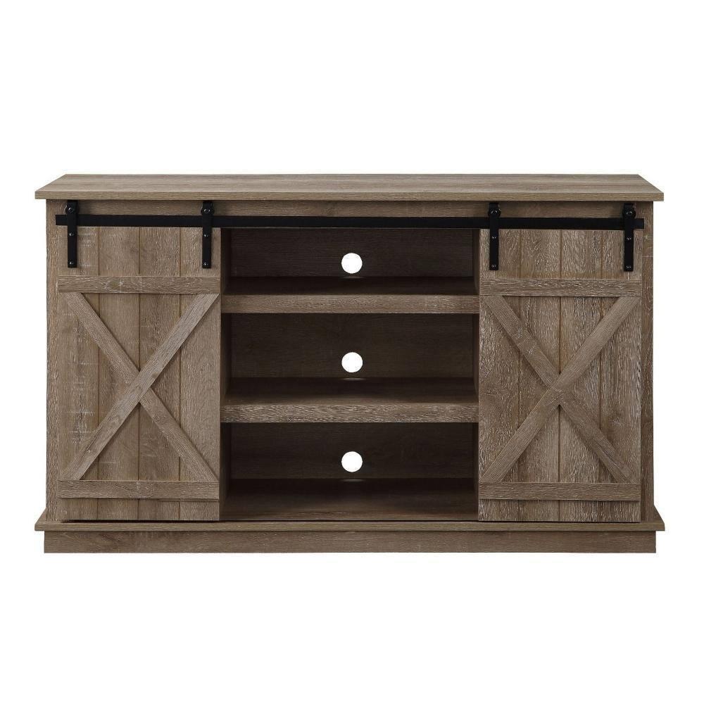 Home Entertainment Wooden TV Stand Brown - Saltoro Sherpi