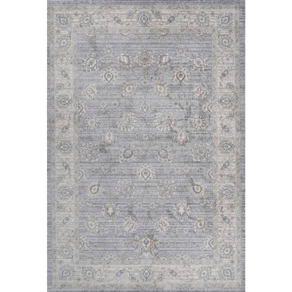 3' X 5' Modern Persian Vintage Moroccan Traditional Area Rug, Light Gray - JONATHAN Y