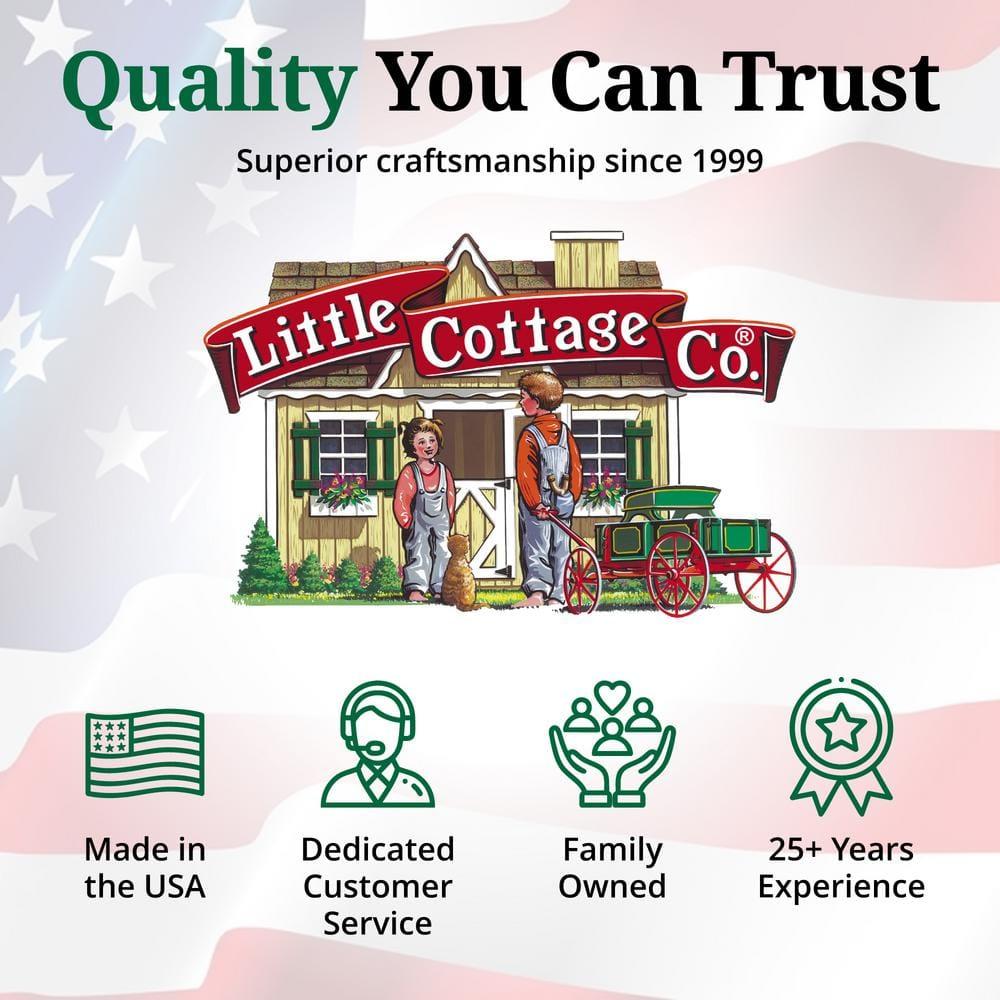 Little Cottage Co. 12x14 Value Workshop Shed with Operable Windows and Floor, Outdoor Wood Storage Do-It-Yourself Precut Kit
