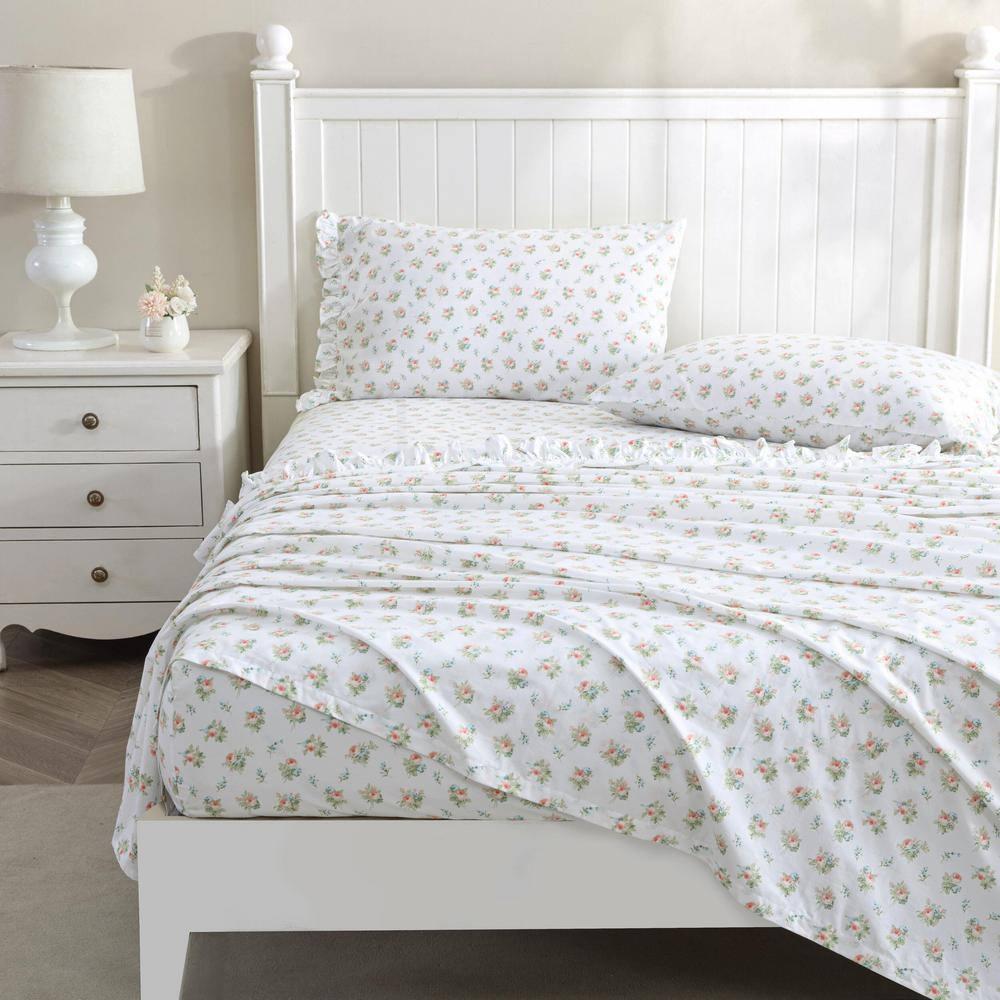 Laura Ashley Laura Ashley Printed Cotton Percale 2 Piece Pillowcase Set