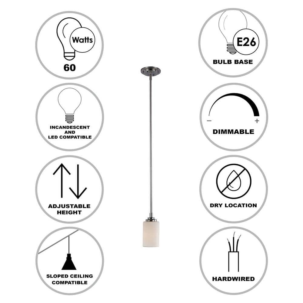 Trans Globe Lighting 70520 Mod Pod 6" Wide Mini Pendant - Chrome