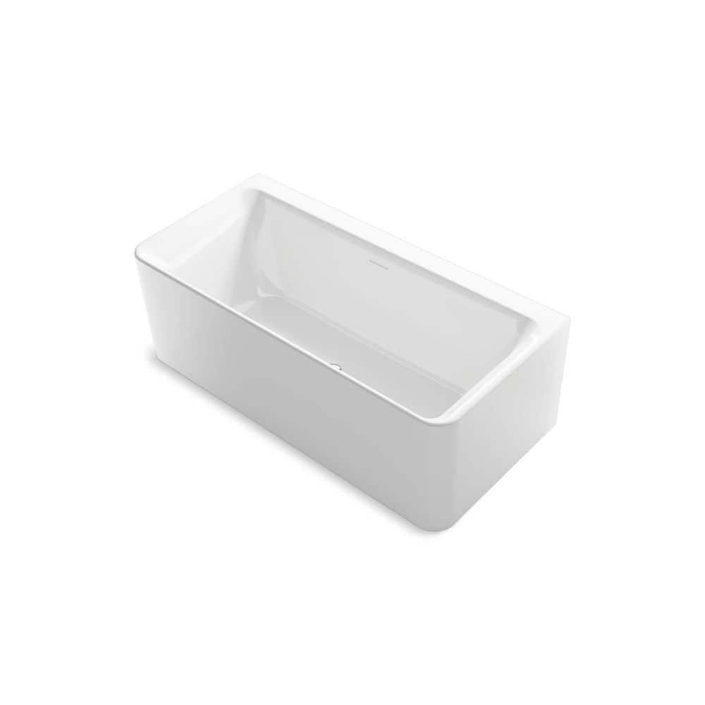 Unwind 67" x 32" Back-To-Wall Soaking Bathtub