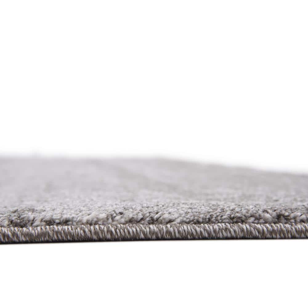 Unique Loom Del Mar Collection Area Rug - Lucille (7' 10" Square, Gray/ Ivory)