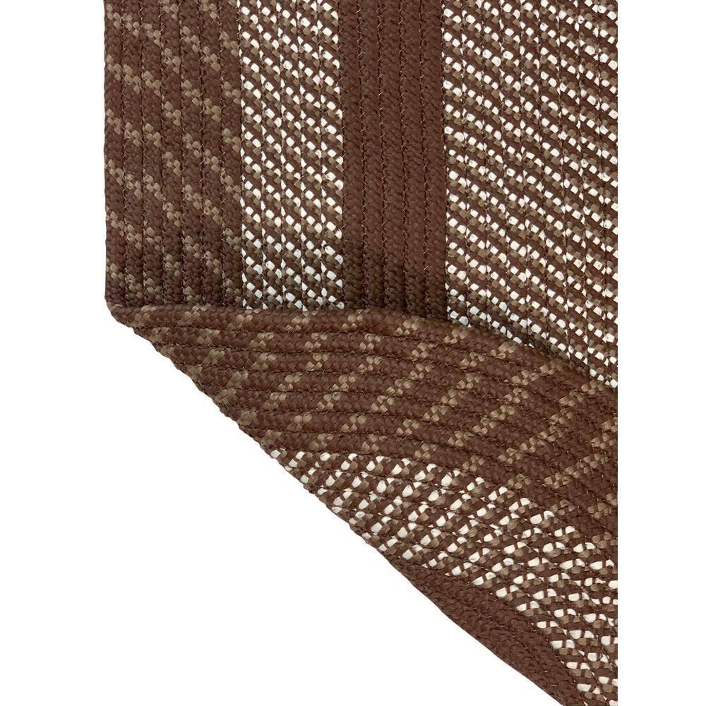 Better Trends Newport Braid Reversible Indoor Utility Rug, 100% Polypropylene, 22" x 40" Oval, Brown