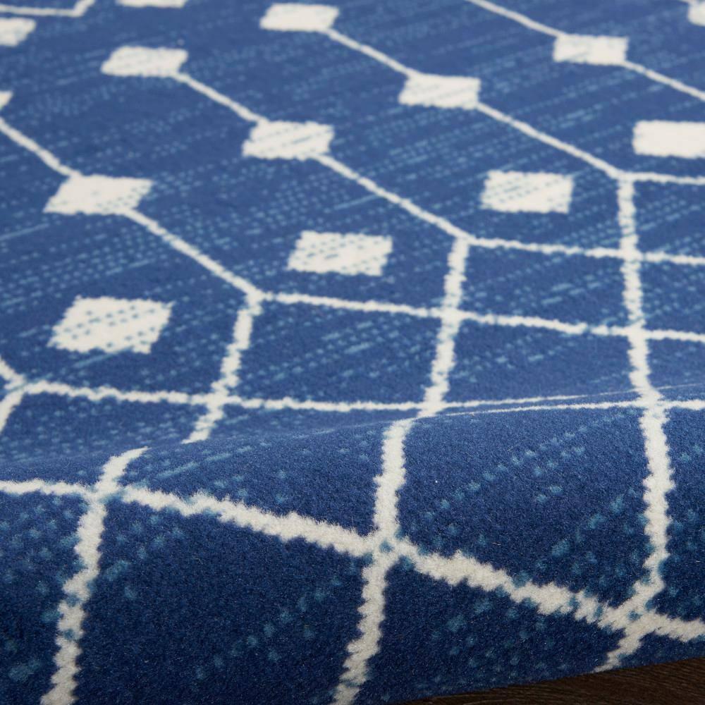 Nourison Grafix GRF37 Navy/White Indoor Area Rug - 6' x 9'