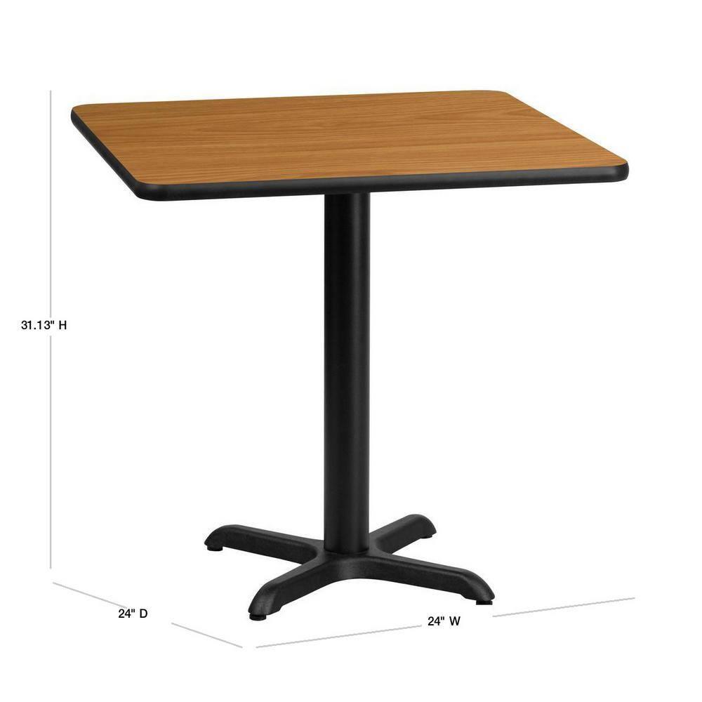Flash Furniture Laminate Table Top with Table Height Base
