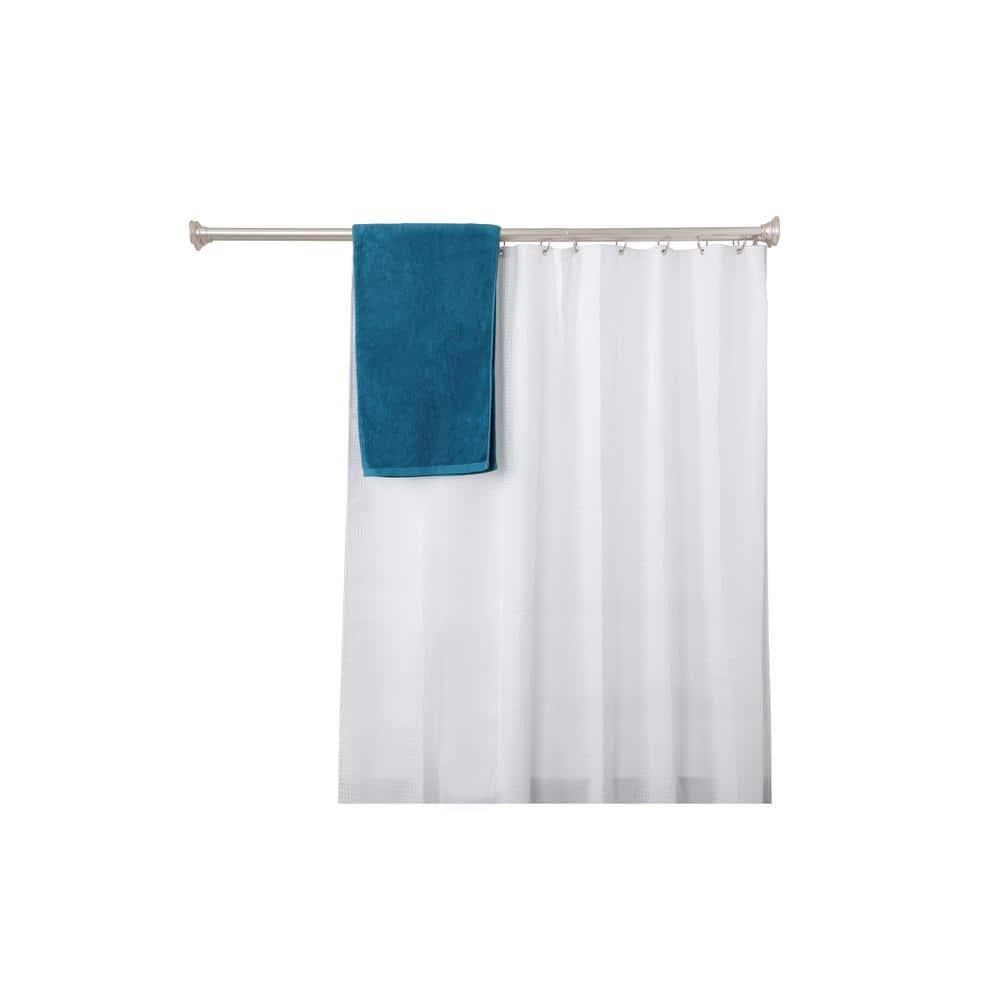 72'' Straight Tension Shower Curtain Rod & Hook Set