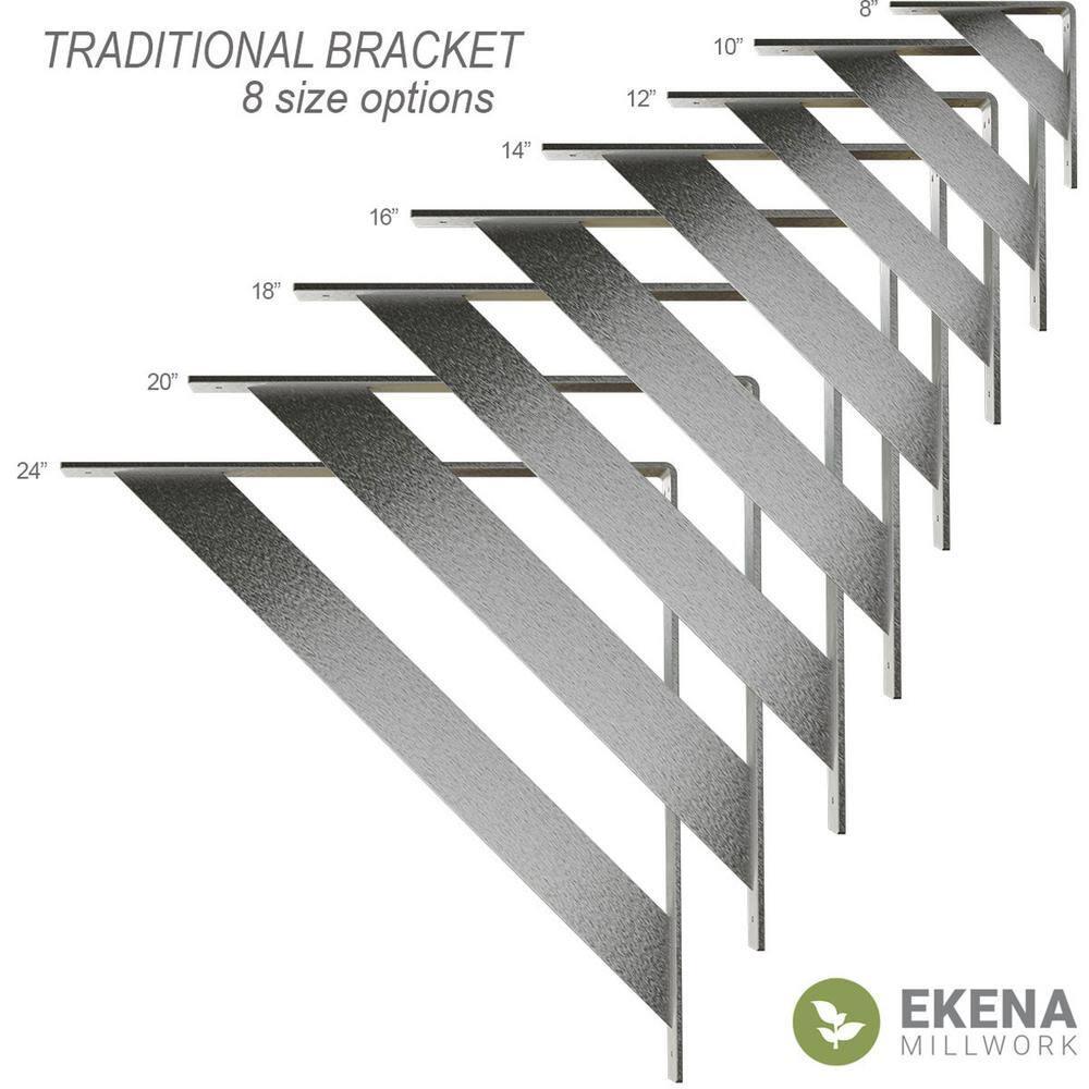 Ekena Millwork Traditional Steel Bracket