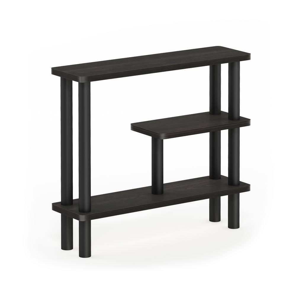 Furinno Turn-N-Tube Slim Space Saving Storage Rack, Espresso/Black