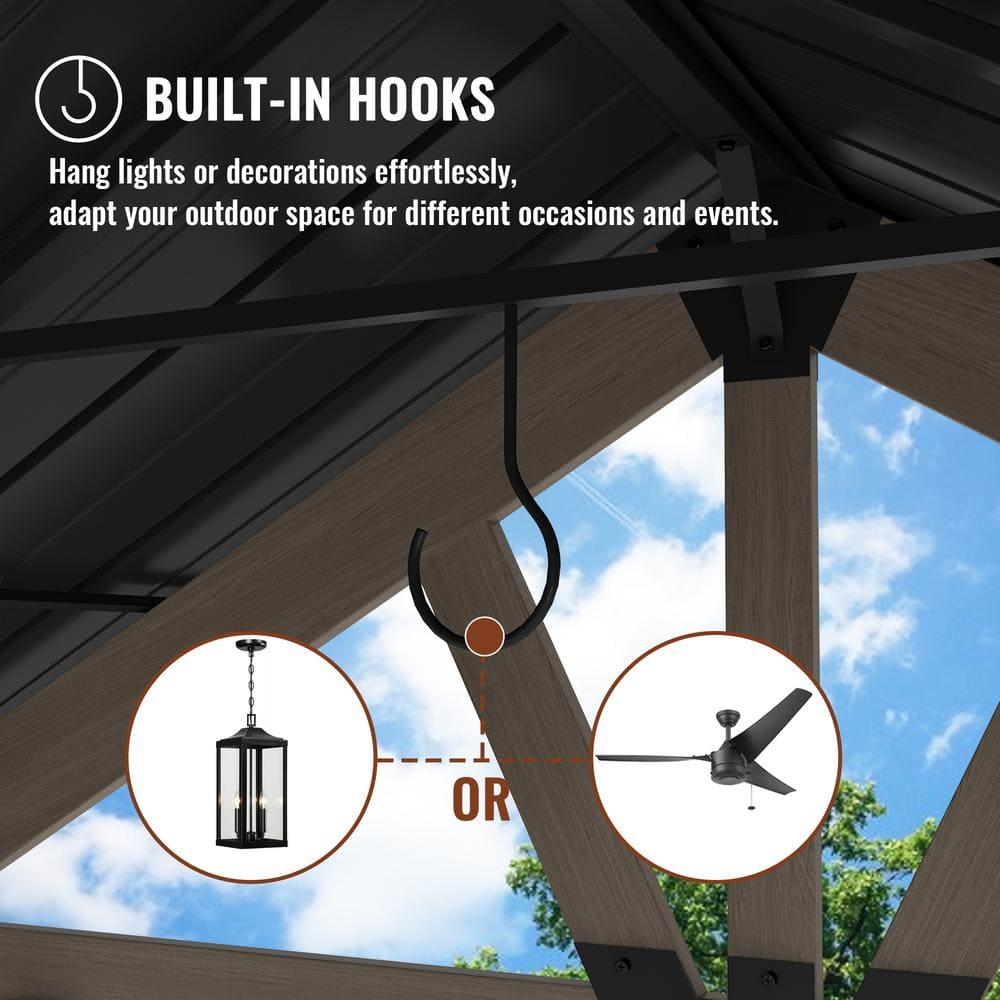 mondawe Greenwich 20 Ft. W x 12 Ft. D Solid Wood Patio Gazebo