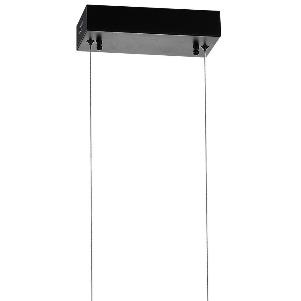 Conley 39.5" Dimmable Adjustable Integrated LED Metal Linear Pendant, Black