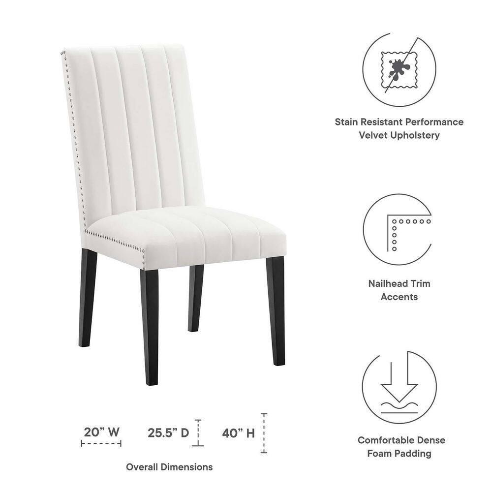 Modway Modway Catalyst Performance Velvet Dining Side Chairs - Set of 2