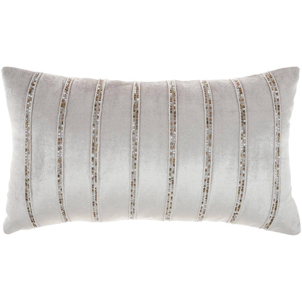 Mina Victory AZ217-012021 Sequined Cotton Blend;Viscose Throw Pillow
