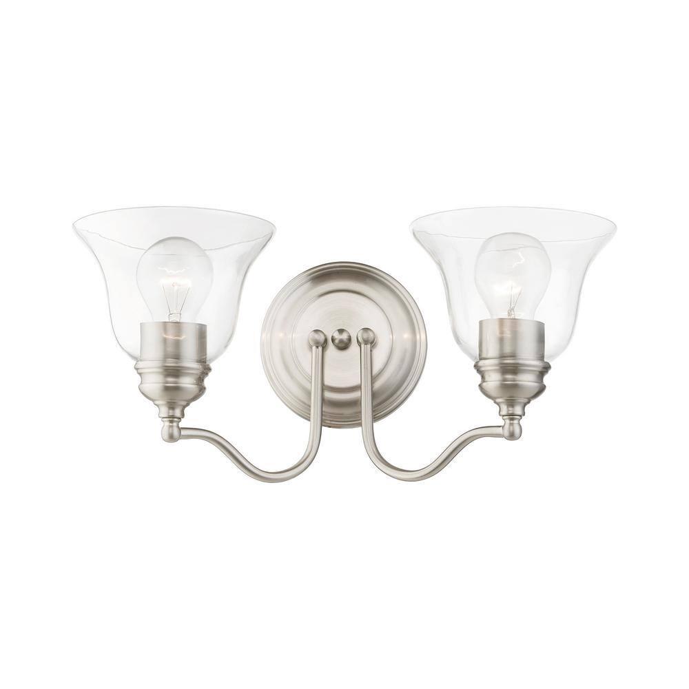 Livex Lighting Moreland 2 - Light Vanity in  Brushed Nickel