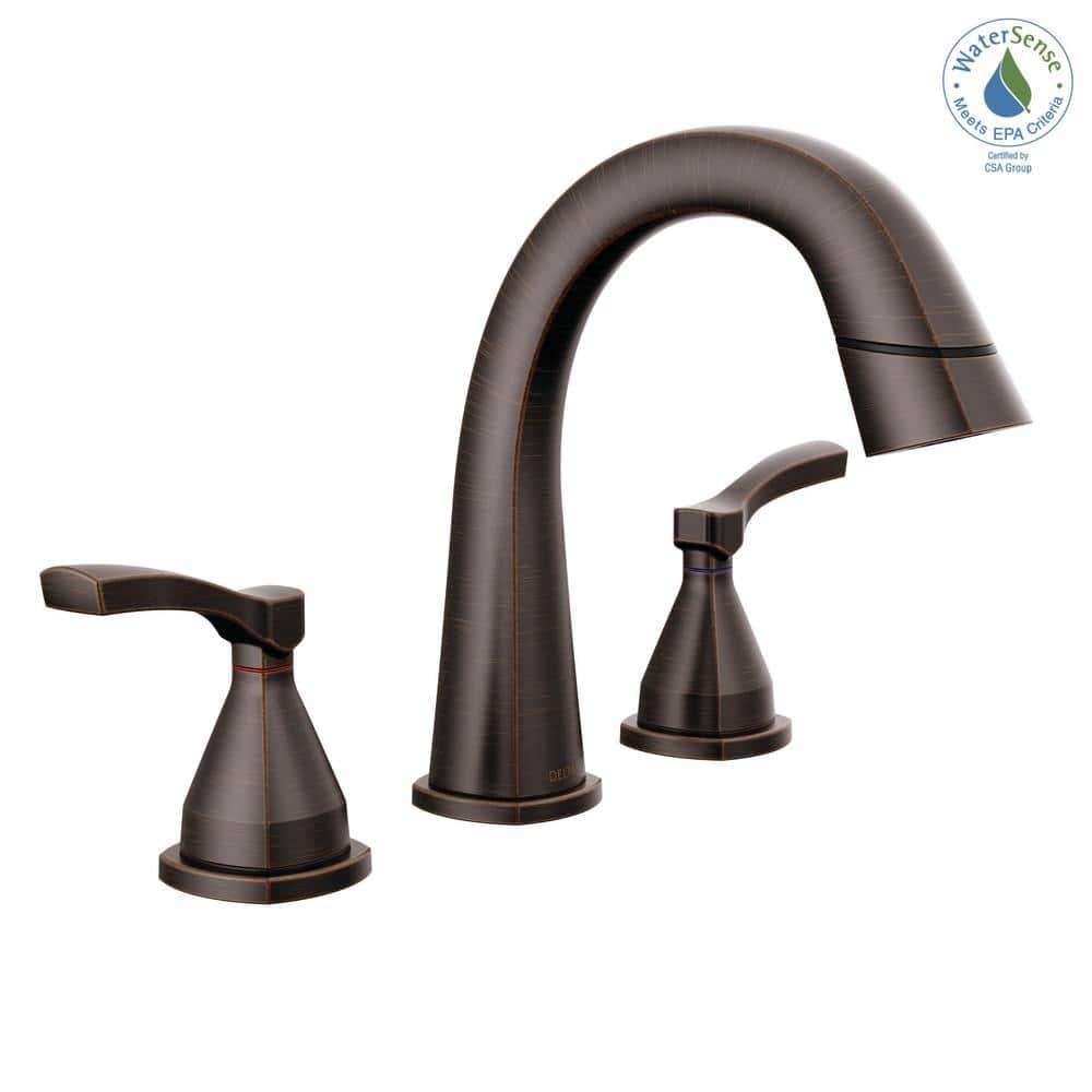 Stryke Widespread Bathroom Faucet with Drain Assembly and DIAMOND™ Seal Technology