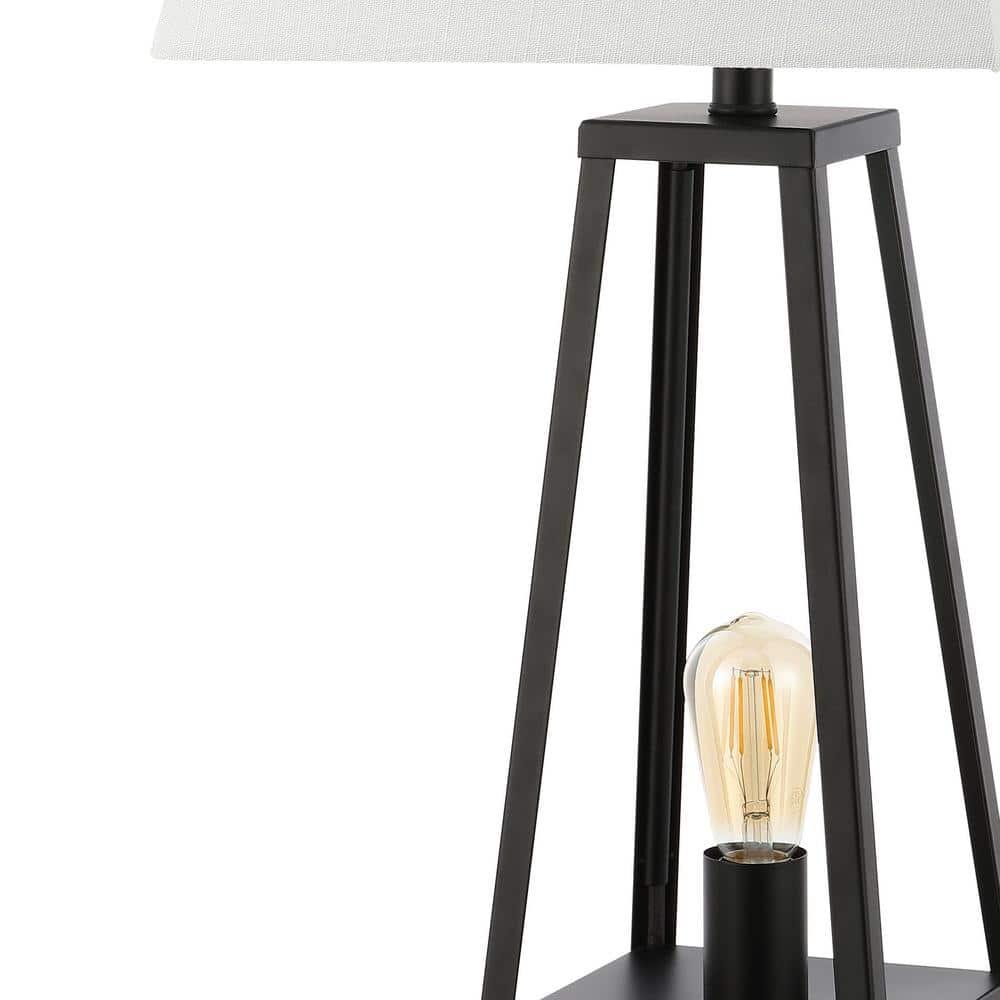 JONATHAN Y Noah 28.5" Classic Industrial Iron Nightlight LED Table Lamp with USB by JONATHAN  Y