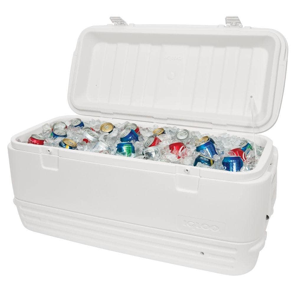 Igloo 120 qt. Quick & Cool Polar Ice Chest Cooler, White
