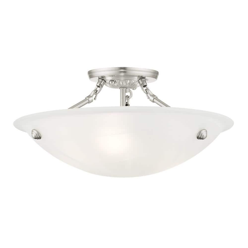 Livex Lighting - Oasis - 3 Light Flush Mount in Contemporary Style - 16 Inches