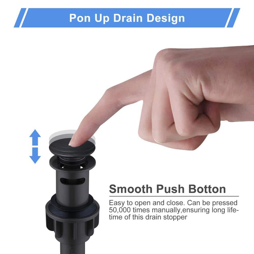 Pop-Up Bathroom Sink Drain with Overflow( 2Pack)