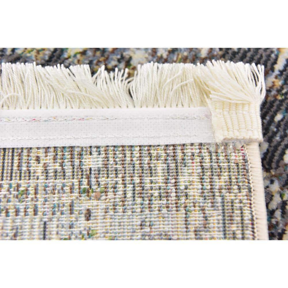 Baracoa La Cabana Dark Gray 2' 2 x 6' 0 Runner Rug