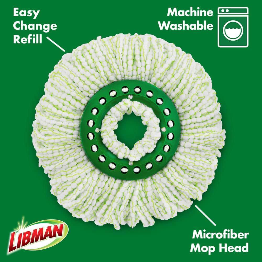 Libman Tornado Spin Mop and Bucket System | All-in-One Floor Cleaning Kit with Advanced Microfiber Head