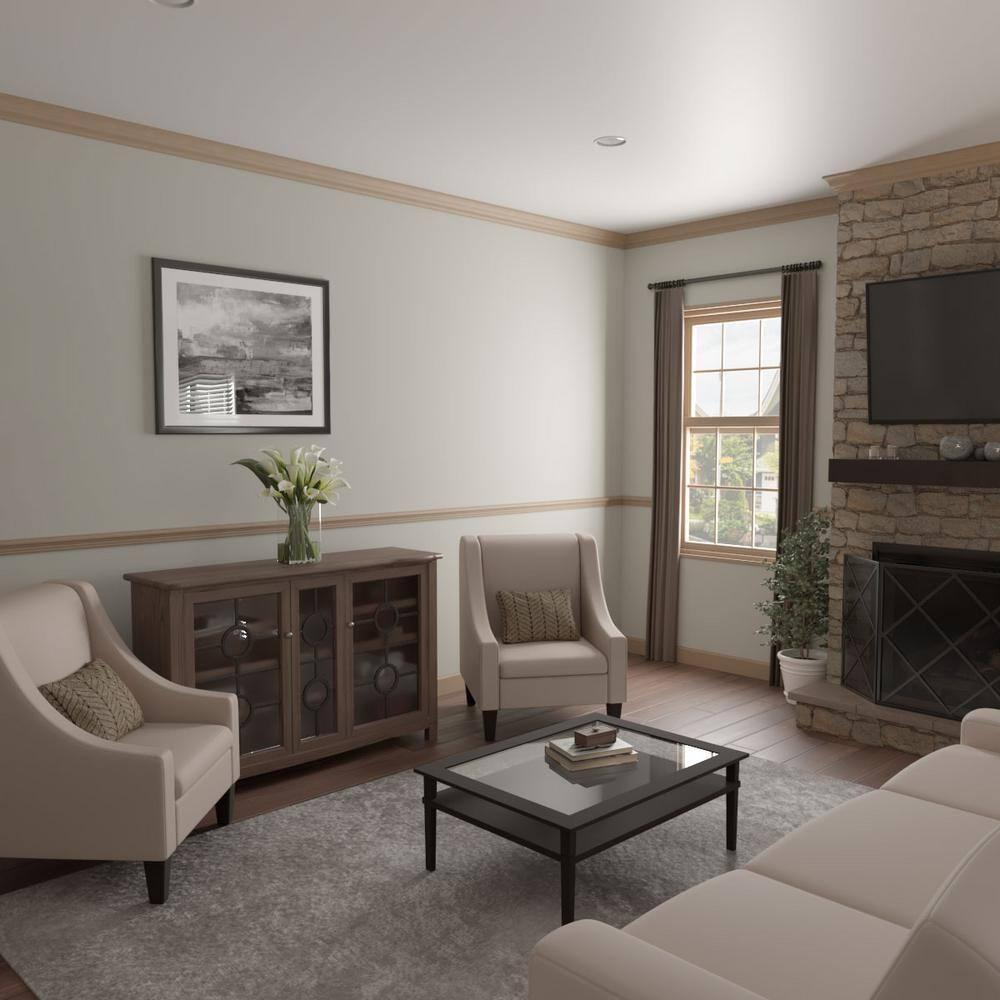 Ekena Millwork WM392 1"D x 2 3/8"W x 96"L Solid Wood Stain Chair Rail Molding