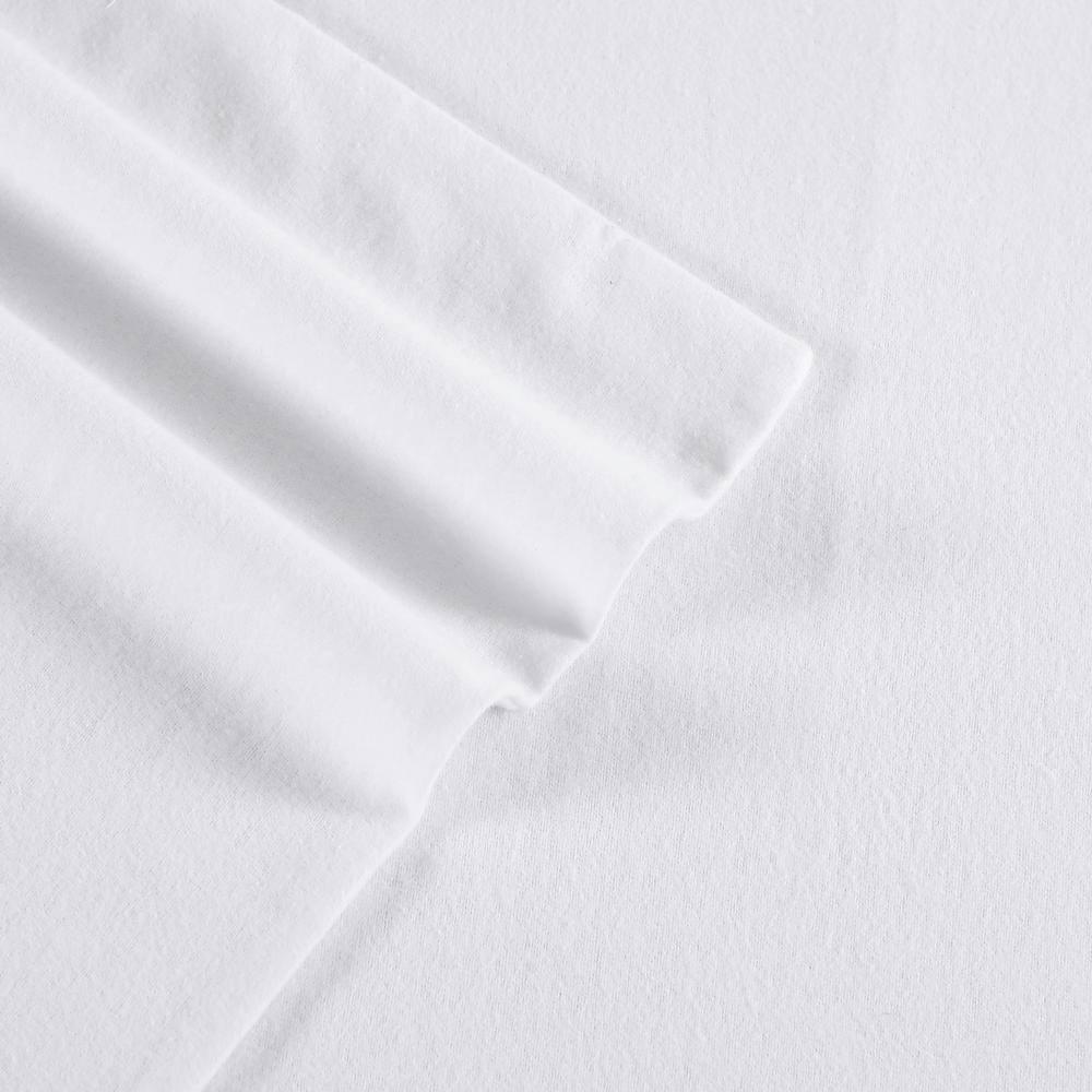 Twin Solid Flannel Sheet Set White - Eddie Bauer