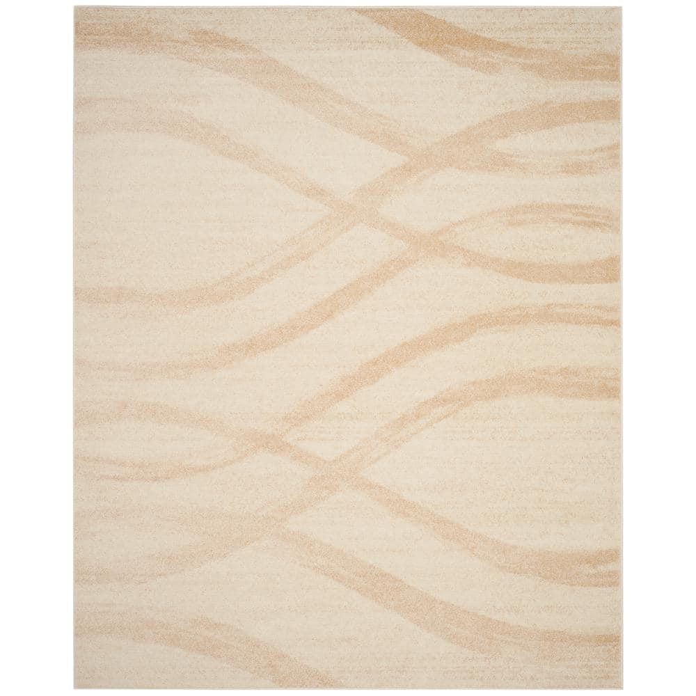 SAFAVIEH Adirondack Isidor Geometric Area Rug, Cream/Champagne, 9' x 12'