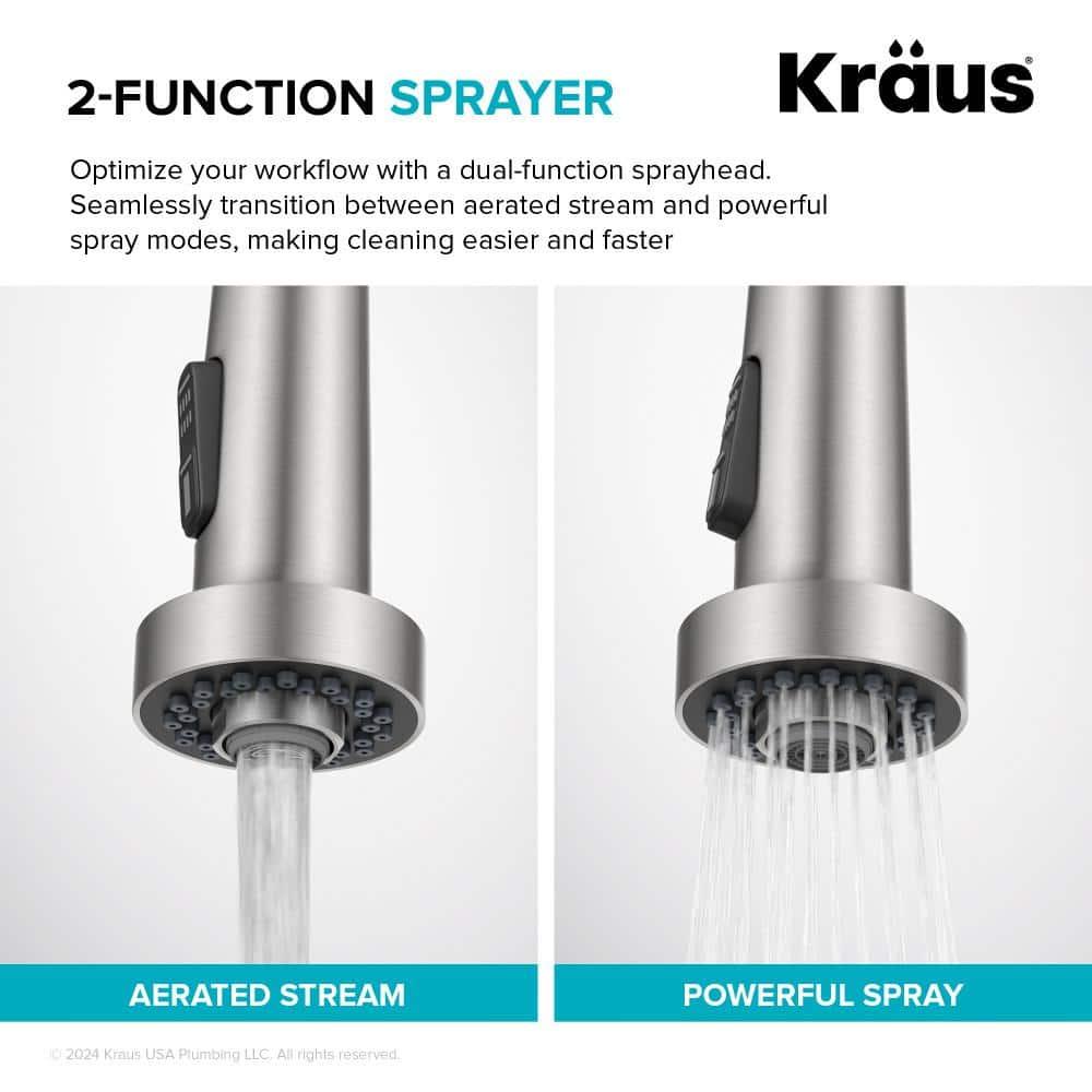 Kraus KSF-1616MB KRAUS Bolden Motion Sensor Single Handle Pull Down Touchless Kitchen Faucet