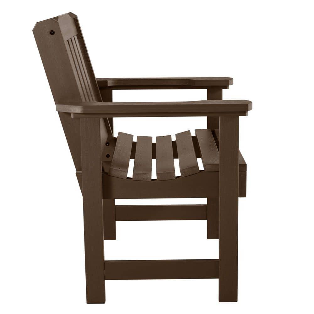 Lehigh Garden Patio Chair Weathered Acorn - highwood: Durable Outdoor Seating, Fade-Resistant